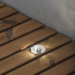LED-terassivalaisinsarja Mini LED 7467-000 6x0.36W kuvulla teräs 6-osainen*Konstsmide Online