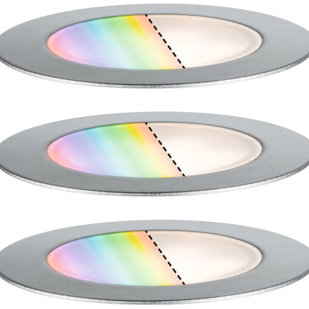 Best LED-terassivalaisinsarja Plug & Shine Floor, Smart Home Zigbee 3.0, IP67, RGBW+, 3x2W, rst Älyvalaisimet Ulos