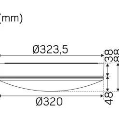New LED-tunnistinvalaisin Moon Basic 320 S valkoinen Tunnistinvalaisimet