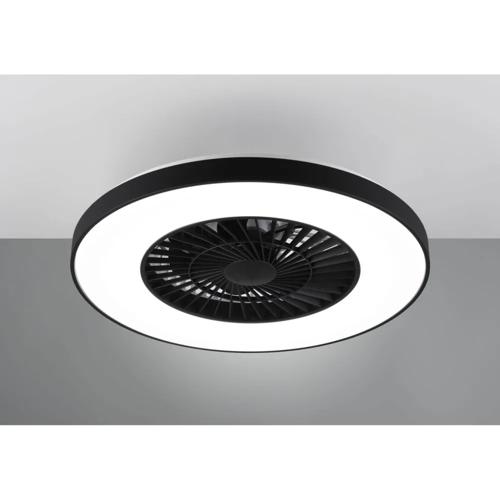 LED-tuuletinvalaisin Halmstad, musta*Trio New