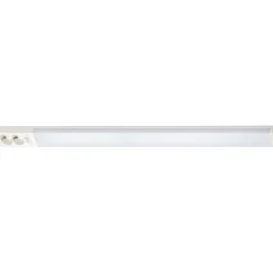 New LED-työpistevalaisin Handy 1100, 14W/830/840, 1100x74mm, 2-osainen pistorasia+kytkin, IP21, valkoinen/opaali Keittiövalaisimet