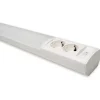 LED-työpistevalaisin Ami AL122L750 10W/830/840 752mm 2-osainen pistorasia+kytkin valkoinen*Ensto Hot