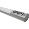 Hot LED-työpistevalaisin Ami ALH122L550 9W/830/840 550 mm 2-osainen pistorasia + kytkin harmaa Keittiövalaisimet