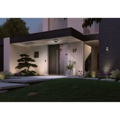 Best LED-ulkoseinävalaisin liike- ja hämärätunnistimella Circula, Smart Home Zigbee 3.0, IP44, 32cm, antrasiitti Ulkovalaisimet Liiketunnistimella Ja Hämäräkytkimellä|Ulkovalaisimet Liiketunnistimella