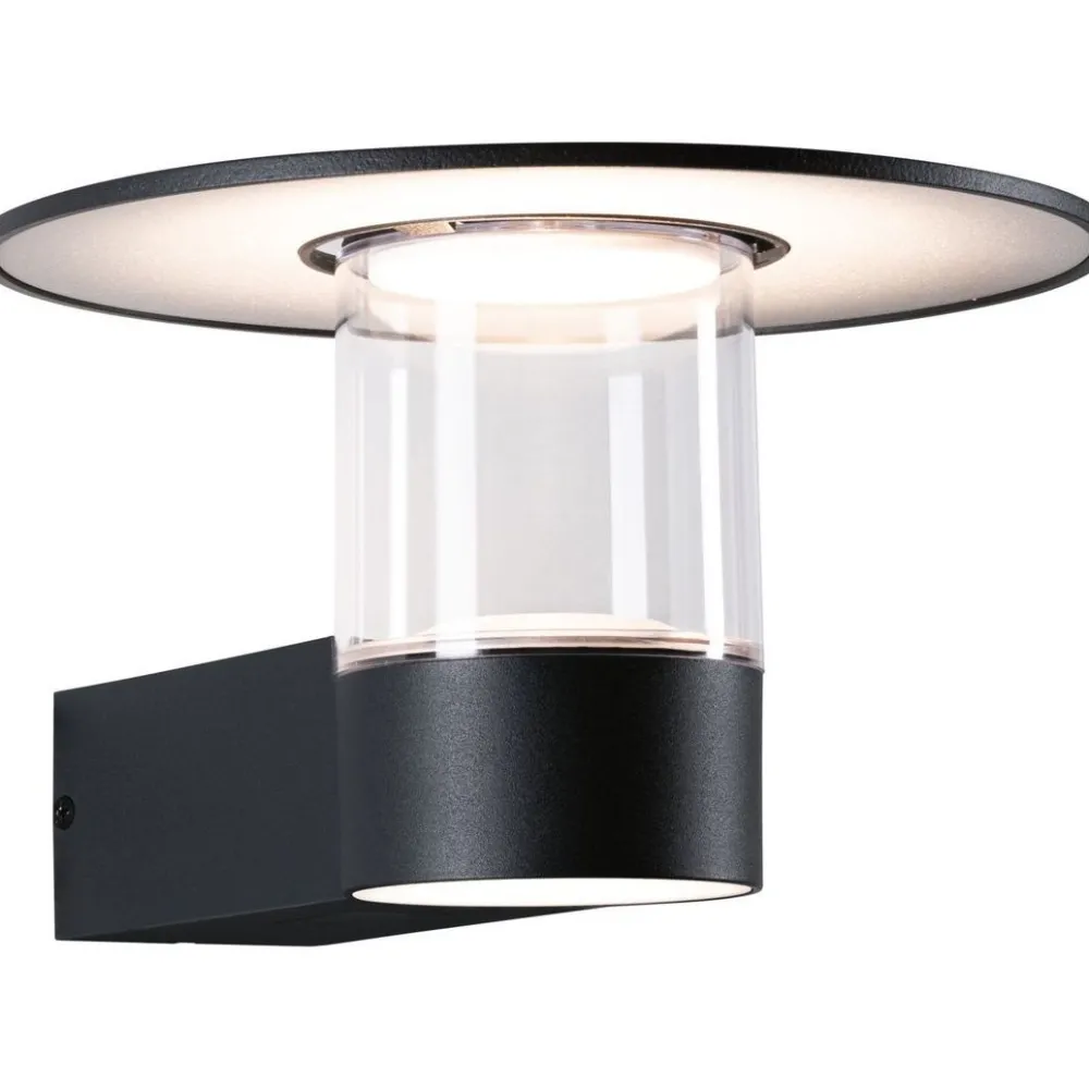 LED-ulkoseinävalaisin liiketunnistimella Sienna, IP44, 3000K, korroosionkestävä, antrasiitti*Paulmann Sale