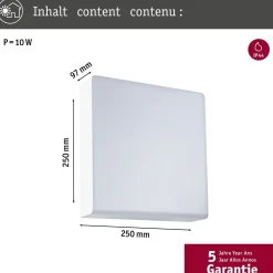 Hot LED-ulkoseinävalaisin liiketunnistimella Azalena, IP44, 3000K, korroosionkestävä, valkoinen Ulkovalaisimet Liiketunnistimella
