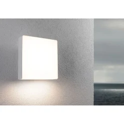 Hot LED-ulkoseinävalaisin liiketunnistimella Azalena, IP44, 3000K, korroosionkestävä, valkoinen Ulkovalaisimet Liiketunnistimella