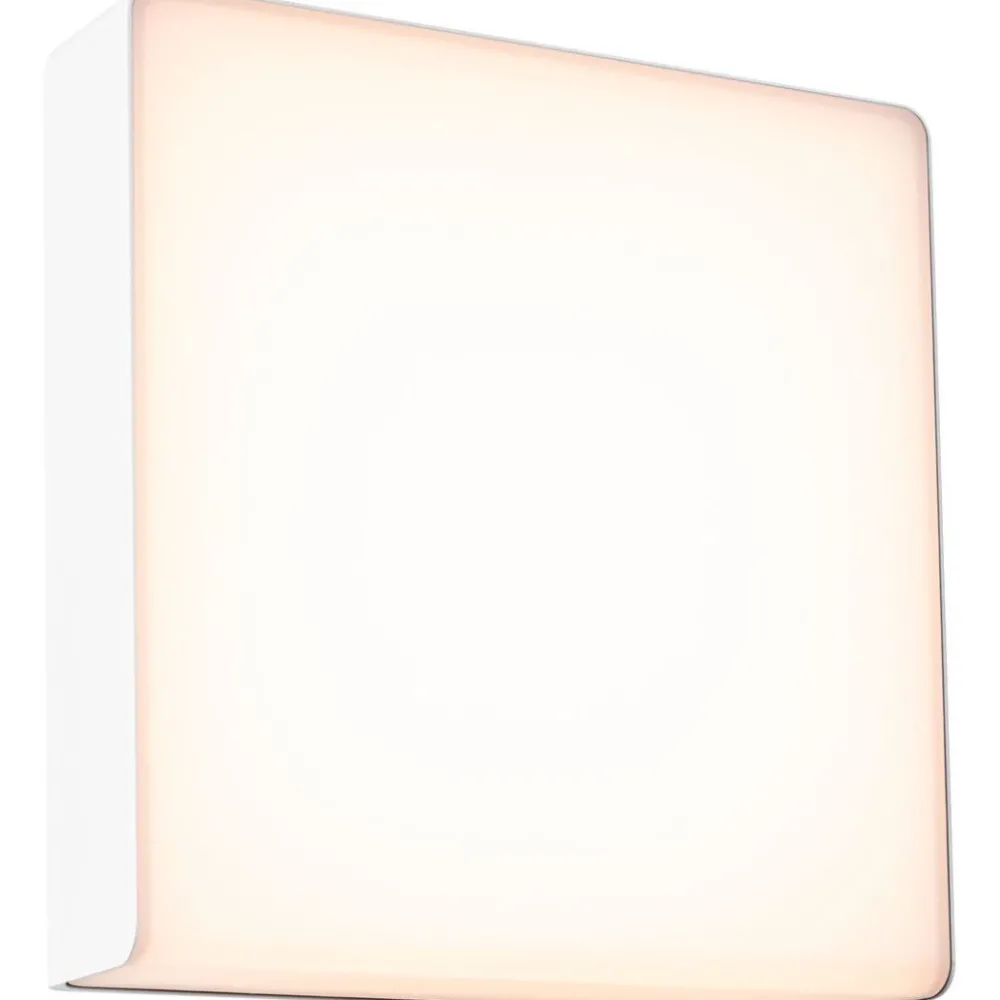 Hot LED-ulkoseinävalaisin liiketunnistimella Azalena, IP44, 3000K, korroosionkestävä, valkoinen Ulkovalaisimet Liiketunnistimella