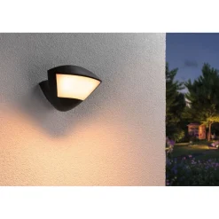 LED-ulkoseinävalaisin Skyla Smart Home Zigbee 3.0 226x164mm 2200K-3000K 10W 840lm hämäräohjattu liiketunnistin IR antrasiitti*Paulmann Sale
