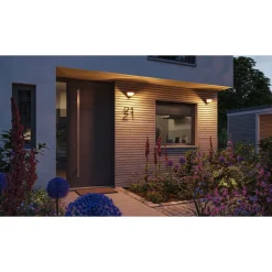 LED-ulkoseinävalaisin Skyla Smart Home Zigbee 3.0 226x164mm 2200K-3000K 10W 840lm hämäräohjattu liiketunnistin IR antrasiitti*Paulmann Sale