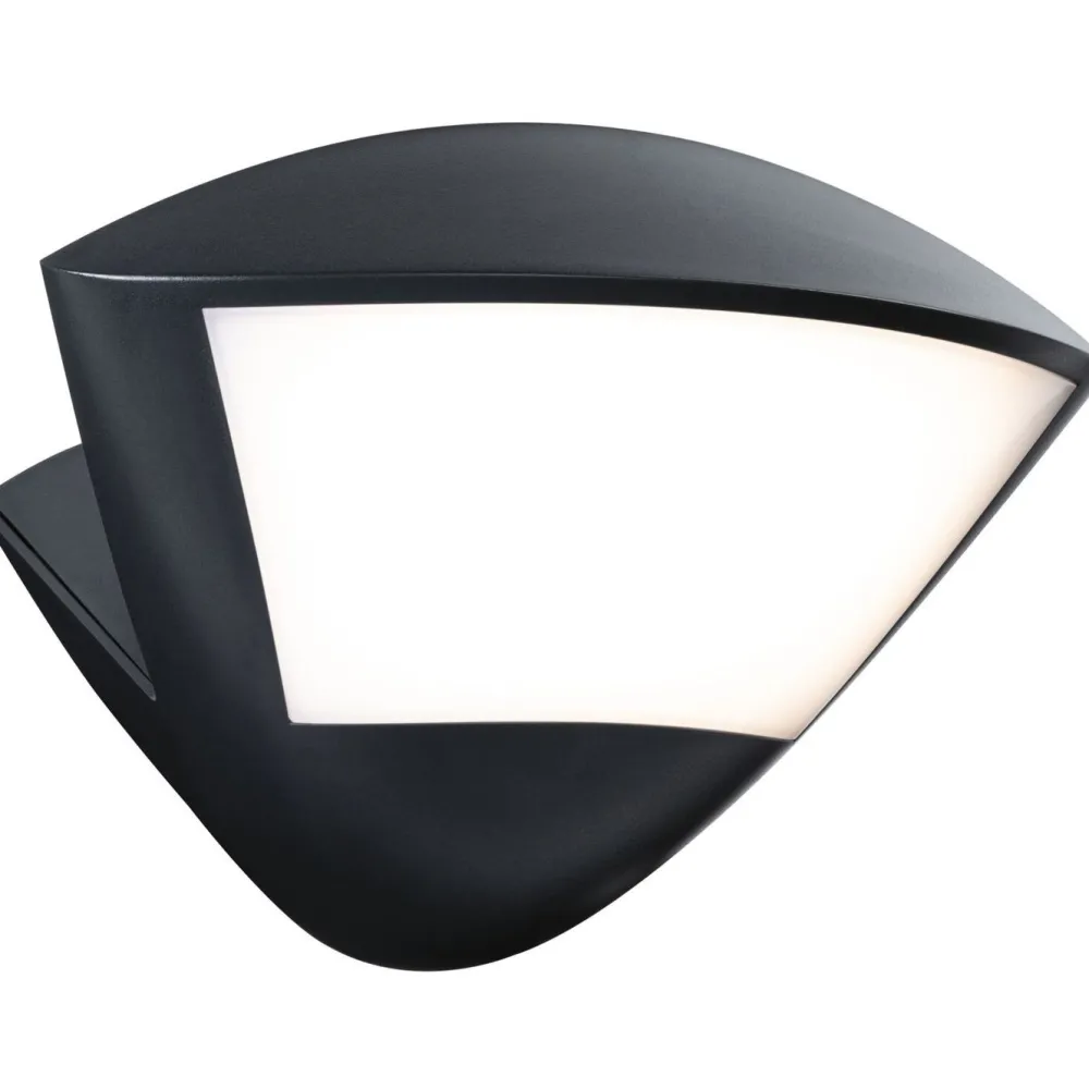 LED-ulkoseinävalaisin Skyla Smart Home Zigbee 3.0 226x164mm 2200K-3000K 10W 840lm hämäräohjattu liiketunnistin IR antrasiitti*Paulmann Sale