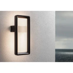 Outlet LED-ulkoseinävalaisin Reana 176x107mm 3000K 2x3W 2x130lm hämäräohjattu liiketunnistin HF antrasiitti Ulkovalaisimet Hämäräkytkimellä|Ulkovalaisimet Liiketunnistimella Ja Hämäräkytkimellä