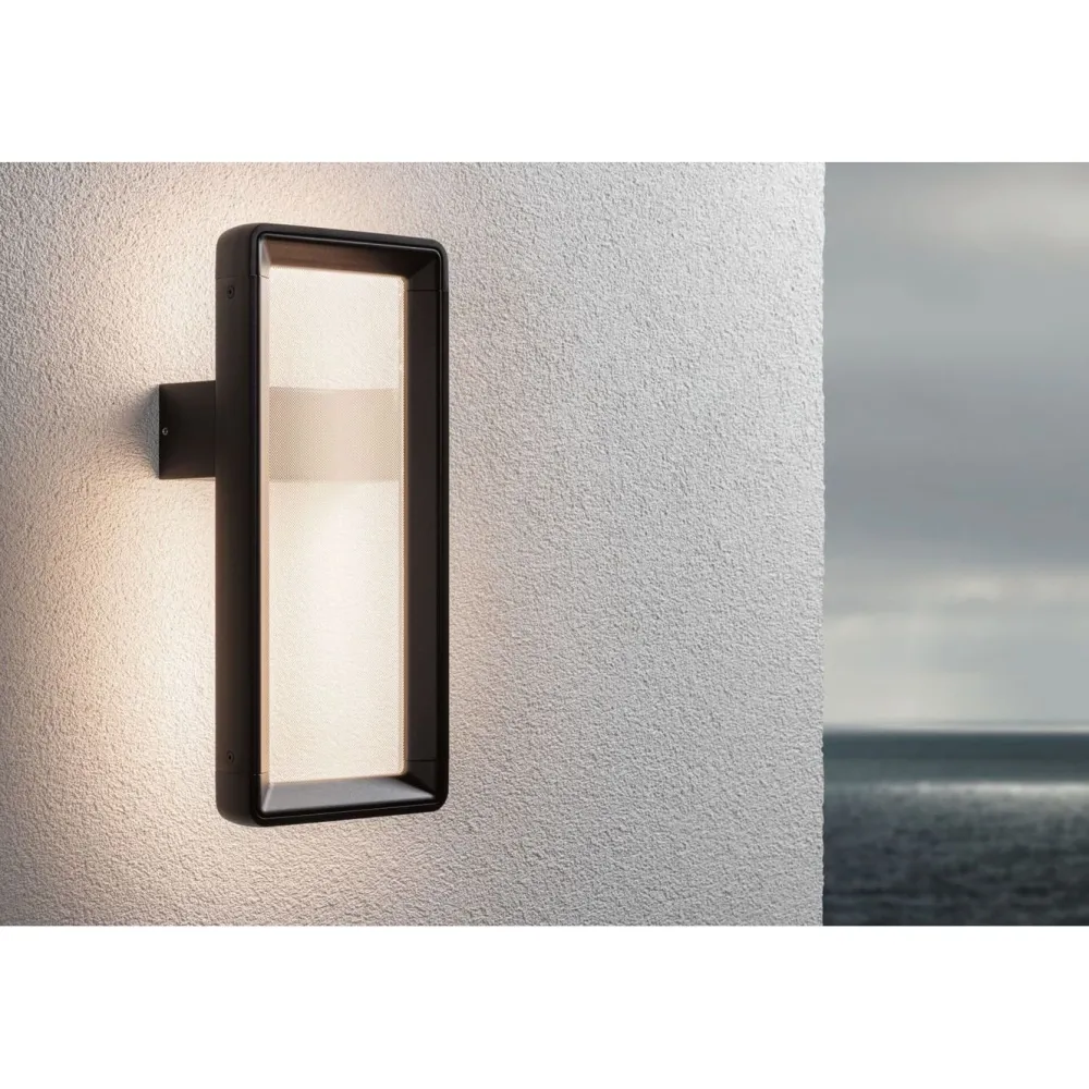 Outlet LED-ulkoseinävalaisin Reana 176x107mm 3000K 2x3W 2x130lm hämäräohjattu liiketunnistin HF antrasiitti Ulkovalaisimet Hämäräkytkimellä|Ulkovalaisimet Liiketunnistimella Ja Hämäräkytkimellä