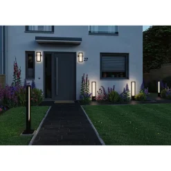 Outlet LED-ulkoseinävalaisin Reana 176x107mm 3000K 2x3W 2x130lm hämäräohjattu liiketunnistin HF antrasiitti Ulkovalaisimet Hämäräkytkimellä|Ulkovalaisimet Liiketunnistimella Ja Hämäräkytkimellä