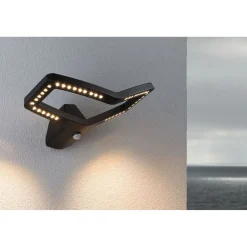 Online LED-ulkoseinävalaisin Alara Smart Home Zigbee 3.0 375x270mm hämäräohjattu liiketunnistin IR RGBW+ 10W 450lm antrasiitti Ulkovalaisimet Hämäräkytkimellä|Ulkovalaisimet Liiketunnistimella Ja Hämäräkytkimellä
