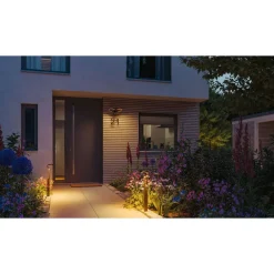 Online LED-ulkoseinävalaisin Alara Smart Home Zigbee 3.0 375x270mm hämäräohjattu liiketunnistin IR 3000-2200K 10W 450lm antrasiitti Ulkovalaisimet Hämäräkytkimellä|Ulkovalaisimet Liiketunnistimella Ja Hämäräkytkimellä