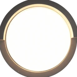 LED-ulkoseinävalaisin Puno pyöreä mattamusta*Trio Outlet