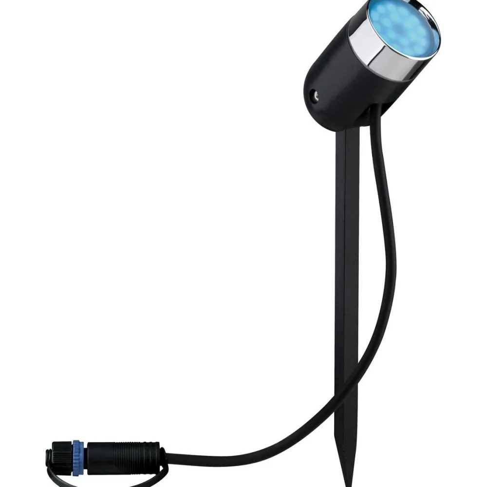 LED-Ulkospottivalaisin Plug & Shine SpotPike RGBW antrasiitti*Paulmann Discount