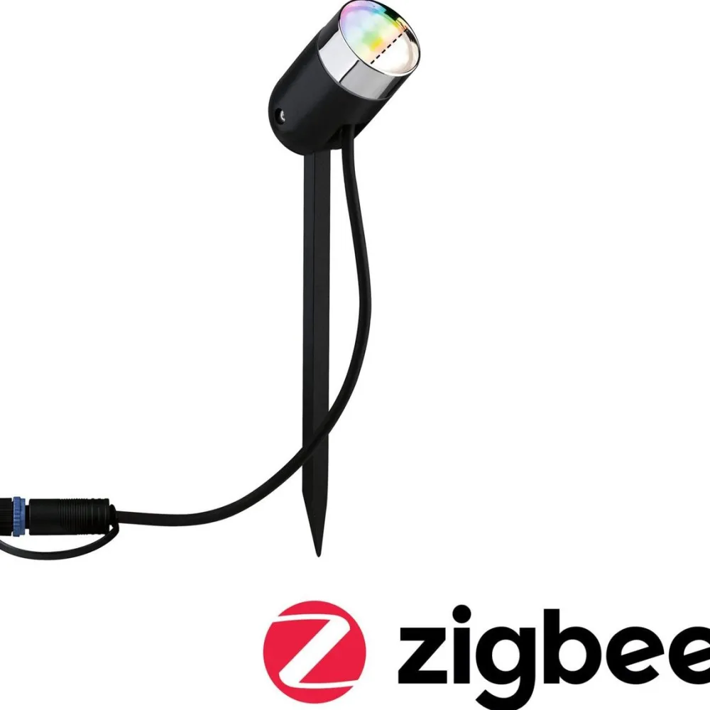LED-Ulkospottivalaisin Plug & Shine SpotPike RGBW antrasiitti*Paulmann Discount