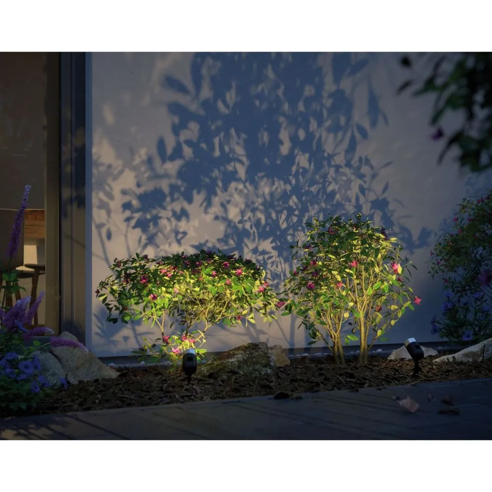 LED-Ulkospottivalaisin Plug & Shine SpotPike RGBW antrasiitti*Paulmann Discount