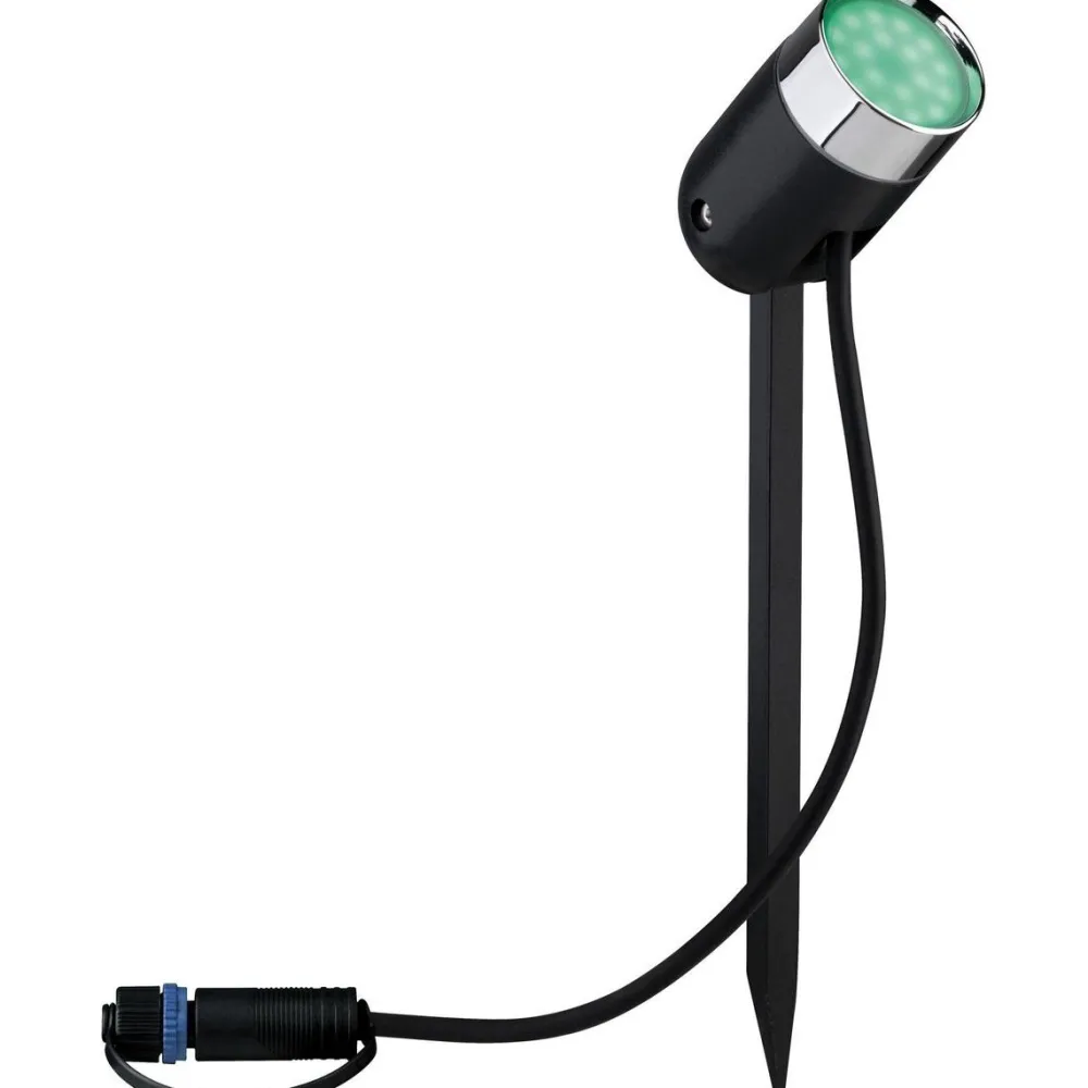 LED-Ulkospottivalaisin Plug & Shine SpotPike RGBW antrasiitti*Paulmann Discount