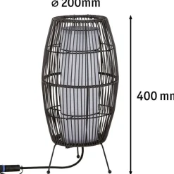 LED-ulkovalaisin Plug & Shine Basket, Smart Home Zigbee 3.0, IP44, RGBW, musta*Paulmann