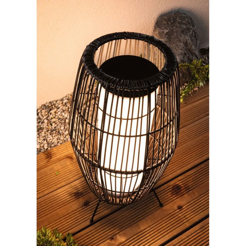 LED-ulkovalaisin Plug & Shine Basket, Smart Home Zigbee 3.0, IP44, RGBW, musta*Paulmann