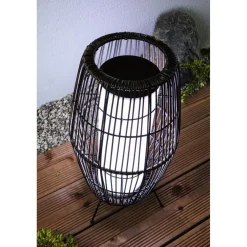 LED-ulkovalaisin Plug & Shine Basket, Smart Home Zigbee 3.0, IP44, RGBW, musta*Paulmann