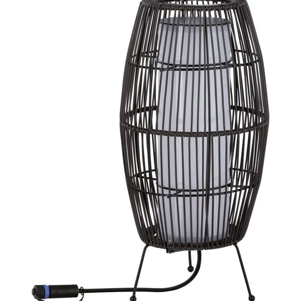 LED-ulkovalaisin Plug & Shine Basket, Smart Home Zigbee 3.0, IP44, RGBW, musta*Paulmann