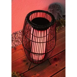 LED-ulkovalaisin Plug & Shine Basket, Smart Home Zigbee 3.0, IP44, RGBW, musta*Paulmann
