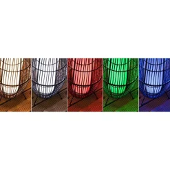 LED-ulkovalaisin Plug & Shine Basket, Smart Home Zigbee 3.0, IP44, RGBW, musta*Paulmann