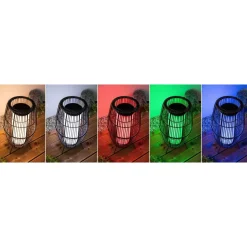 LED-ulkovalaisin Plug & Shine Basket, Smart Home Zigbee 3.0, IP44, RGBW, musta*Paulmann