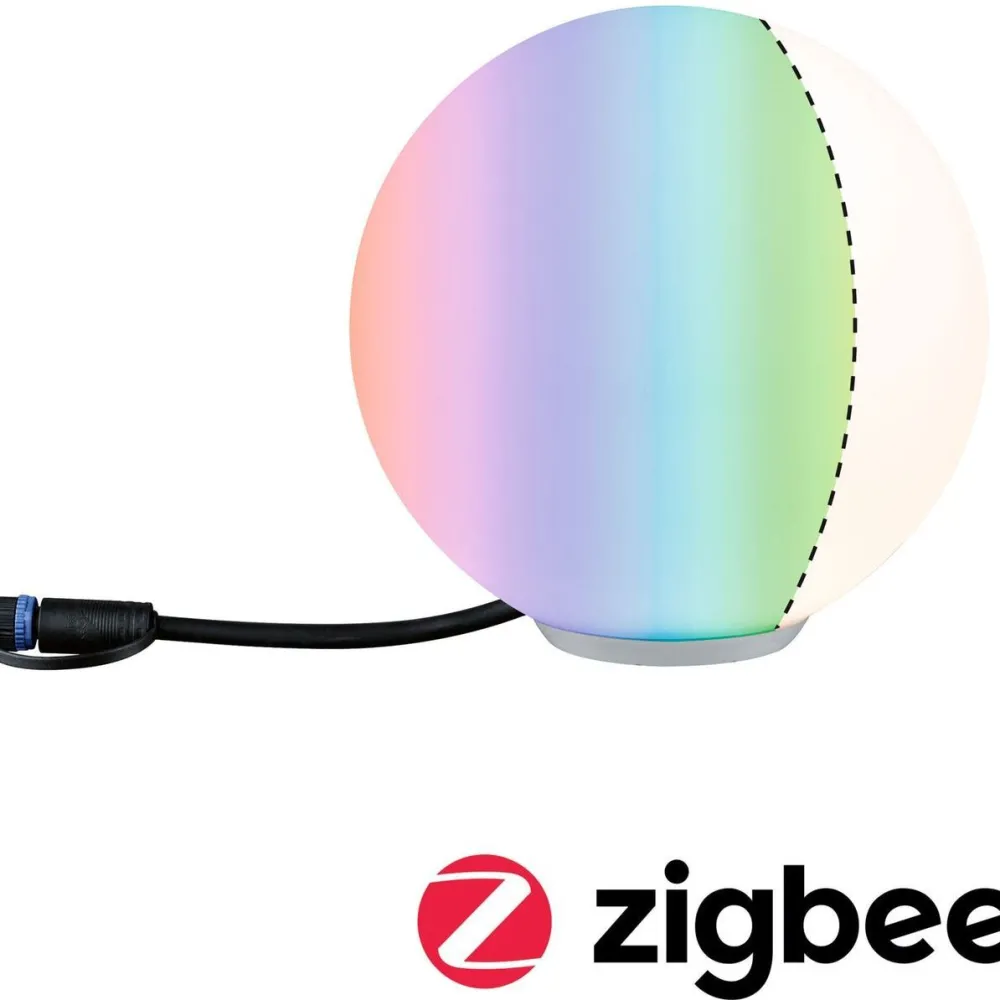 Hot LED-ulkovalaisin Plug & Shine Globe, Smart Home Zigbee 3.0, IP65, RGBW+, valkoinen Puutarhavalaisimet|Älyvalaisimet Ulos