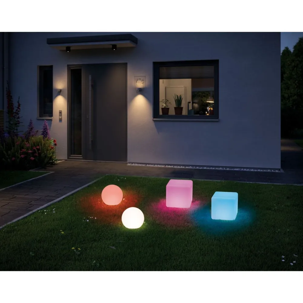 Hot LED-ulkovalaisin Plug & Shine Globe, Smart Home Zigbee 3.0, IP65, RGBW+, valkoinen Puutarhavalaisimet|Älyvalaisimet Ulos