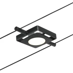 Discount LED-Vaijerivalaisinsetti Mac 5 valaisinta + muuntaja + vaijeri mattamusta Vaijerivalaisimet