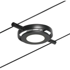 Clearance LED-Vaijerivalaisinsetti RoundMac 5 valaisinta + muuntaja + vaijeri eri värejä Vaijerivalaisimet
