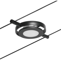 Clearance LED-Vaijerivalaisinsetti RoundMac 5 valaisinta + muuntaja + vaijeri eri värejä Vaijerivalaisimet