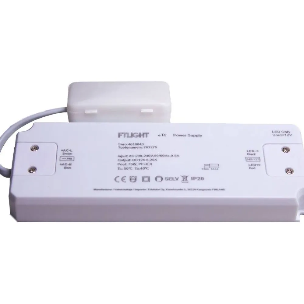 Sale LED-vakiojännitelähde 75W 12V IP20 Led-Muuntajat Ja Led-Tarvikkeet