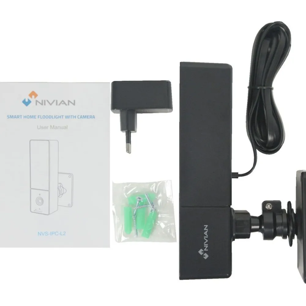 LED-valaisinkamera Nivian Smart, 2K - 3MP resoluutiolla*Celotron Sale