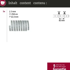 LED-valonauha MaxLED 500, 2.5m, 15W, 550lm/m, 2700K*Paulmann