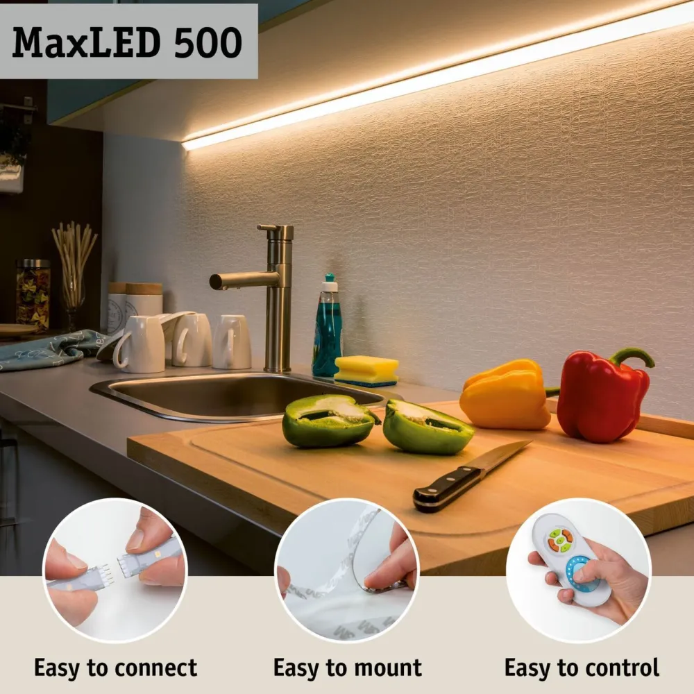 LED-valonauha MaxLED 500, 2.5m, 15W, 550lm/m, 2700K*Paulmann