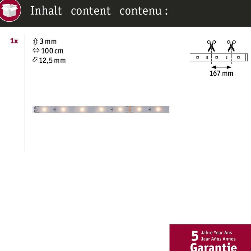 Discount LED-valonauha MaxLED 250, 300lm/m, 2700K, eri kokoja Led-Nauhat