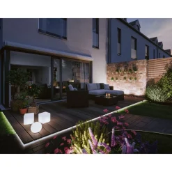 LED-valonauha Plug & Shine Smooth, 5m, Smart Home Zigbee 3.0, IP67, RGBW+, valkoinen Älyvalaisimet Ulos