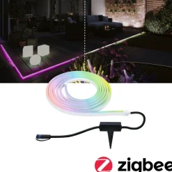 LED-valonauha Plug & Shine Smooth, 5m, Smart Home Zigbee 3.0, IP67, RGBW+, valkoinen Älyvalaisimet Ulos