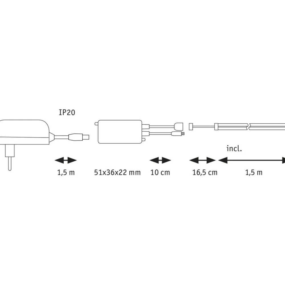 Online LED-valonauha SimpLED Full-Line COB, 330lm/m, 840LEDs/m, RGB, 24VA, eri kokoja Led-Nauhat