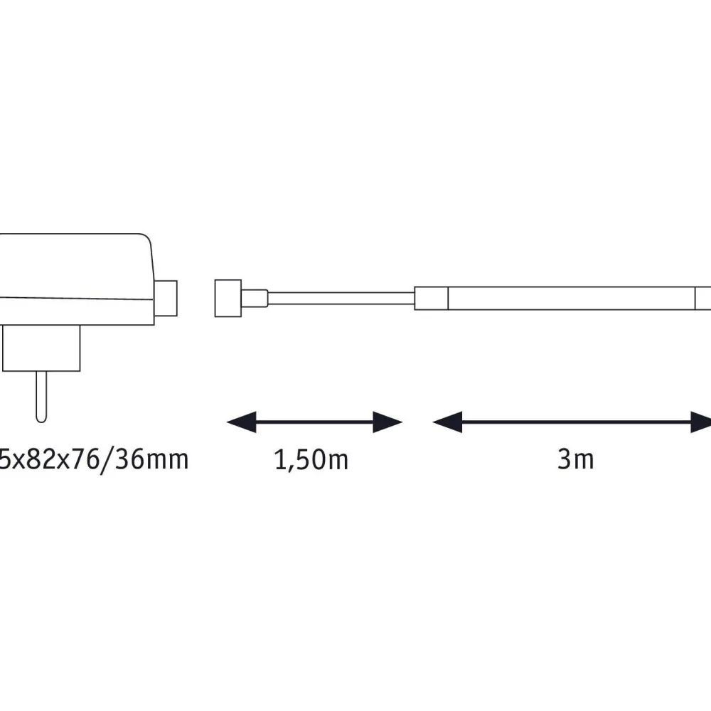 LED-valonauha ulkokäyttöön SimpLED, 3m, IP65, 12W, 200lm/m, 6500K, 18VA*Paulmann