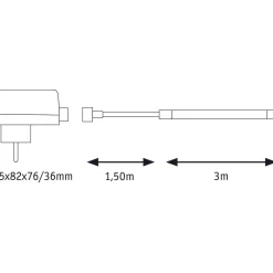 LED-valonauha ulkokäyttöön SimpLED, 3m, IP65, 12W, 200lm/m, 3000K, 18VA Led-Nauhat