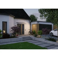 LED-valonheitin aurinkokennolla Solar Flotas, hämäräohjattu liiketunnistin (HF), IP65, 3000K, 700lm, antrasiitti*Paulmann Clearance