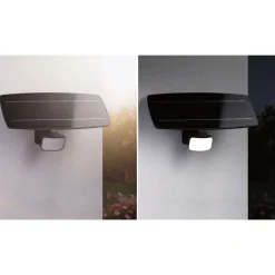 New LED-valonheitin aurinkokennolla Solar Smart Home Zigbee 3.0 Flotas, IP65, 3000K, 700lm, antrasiitti Puutarhavalaisimet