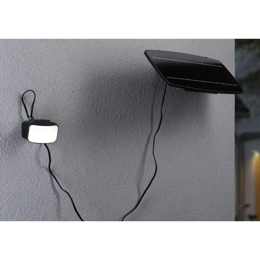 New LED-valonheitin aurinkokennolla Solar Smart Home Zigbee 3.0 Flotas, IP65, 3000K, 700lm, antrasiitti Puutarhavalaisimet
